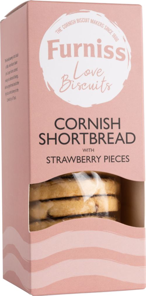 FURNISS CORNISH SHORTBREAD WITH STRAWBERRY PIECES 200G