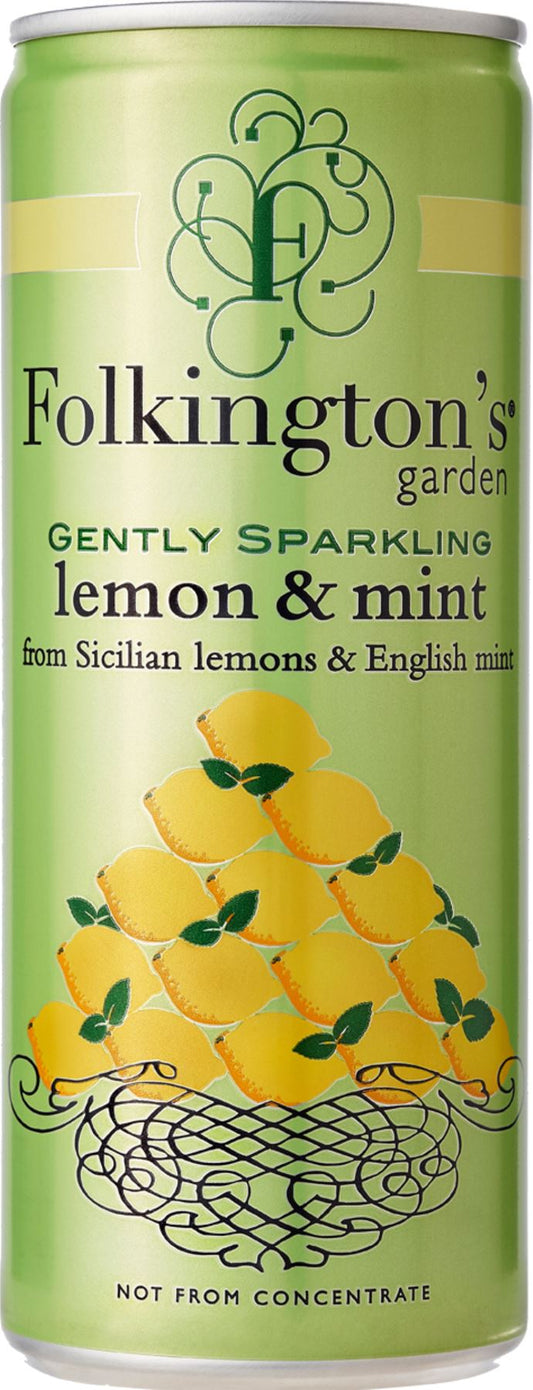 FOLKINGTON'S Garden - Gently Sparkling Lemon & Mint 250ml - 1 Case