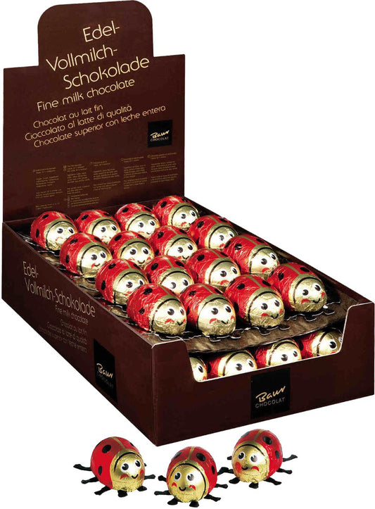 BAUR Milk Chocolate Ladybird 18g - 1 Case