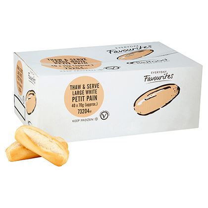 Everyday Favourites Part Baked Mini White Baguette 15cm