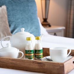 Delamere Dairy Long Life Semi-Skimmed Milk in Mini Glass Bottles