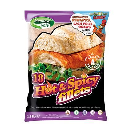 Meadowvale Hot & Spicy Chicken Fillets Halal