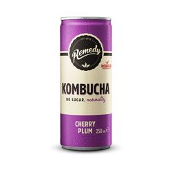 Remedy Kombucha Can Cherry Plum (Case of 12)