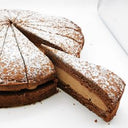 Chocolate Filled Sponge Cake (Pre-cut) (Case of 1)
