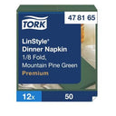Tork LinStyle  Dinner Napkin  Mountain Green  8Fold