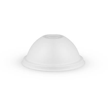 Domed Moulded Fibre Lid with Straw Slot Fits 10-16oz Cups (Case of 1)