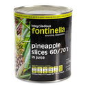 Fontinella Pineapple Slices in Juice 60-70 Count
