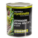 Fontinella Pineapple Slices in Juice 60-70 Count (Case of 6)