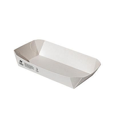 Notpla Seaweed Lined Curved Tray White 8x5" (Case of 1)