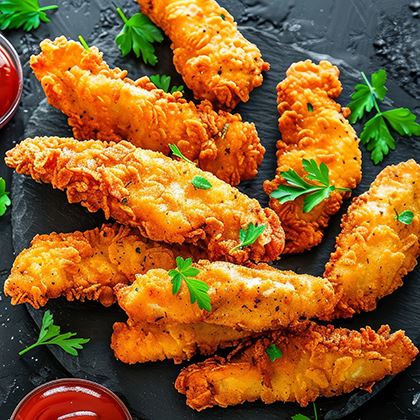 Breaded Chicken Goujons Reformed Halal (Case of 4)