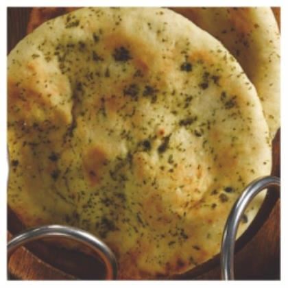Cook Asia Mini Round Garlic & Coriander Naan Bread (Case of 16)