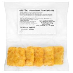 Redhouse Gluten Free Fishcakes 60g (Case of 50)