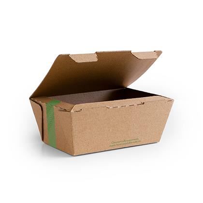 Microflute Kraft Food Box Small 6x5"