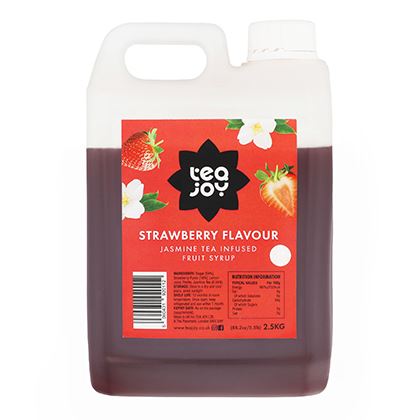 TeaJoy Jasmine Tea Syrup Strawberry Bubble (Case of 4)