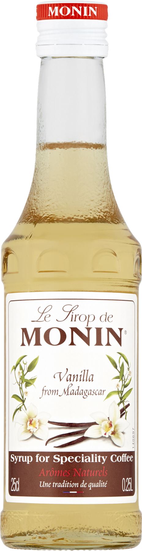 MONIN Vanilla Syrup for Speciality Coffee 25cl - 1 Case