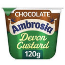 Ambrosia Chocolate Flavoured Custard Dessert Snack Pots