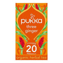 Pukka Tea Three Ginger Enveloped Tea Bags