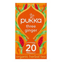 Pukka Tea Three Ginger Enveloped Tea Bags (Case of 4)