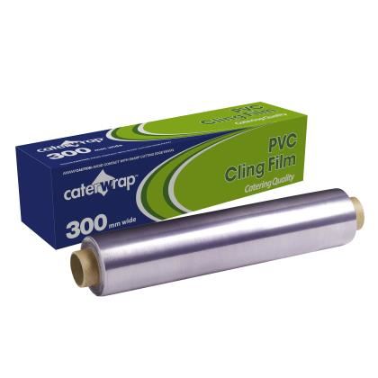 Caterwrap PVC Cling Film Cutter Box 30cm x 300m (Case of 1)