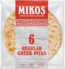 MIKOS 6 Greek Pitas - Regular 390g (Case of 9)