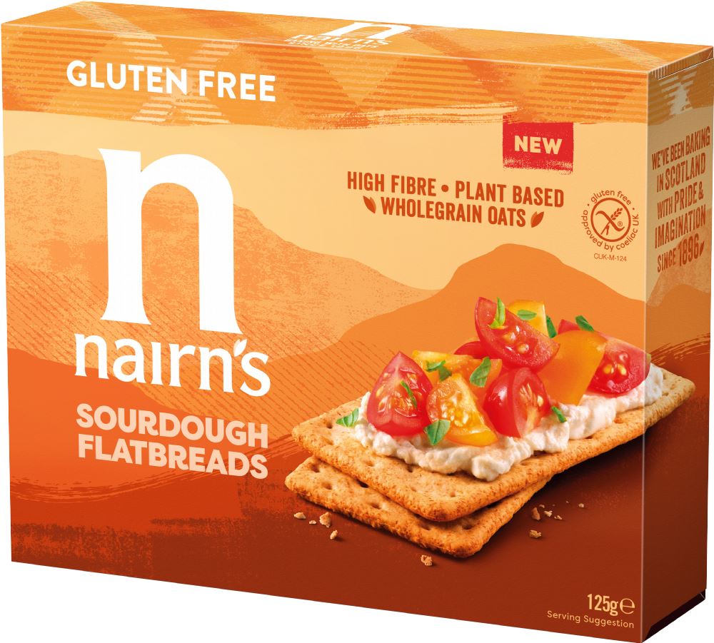 NAIRN'S Gluten Free Sourdough Flatbreads 125g - 1 Case