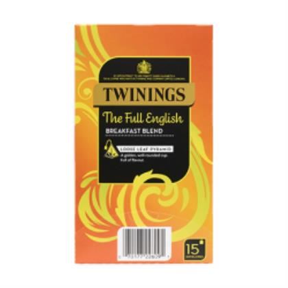 Twinings The Full English Mesh Tea Pyramids String & Tagged Enveloped