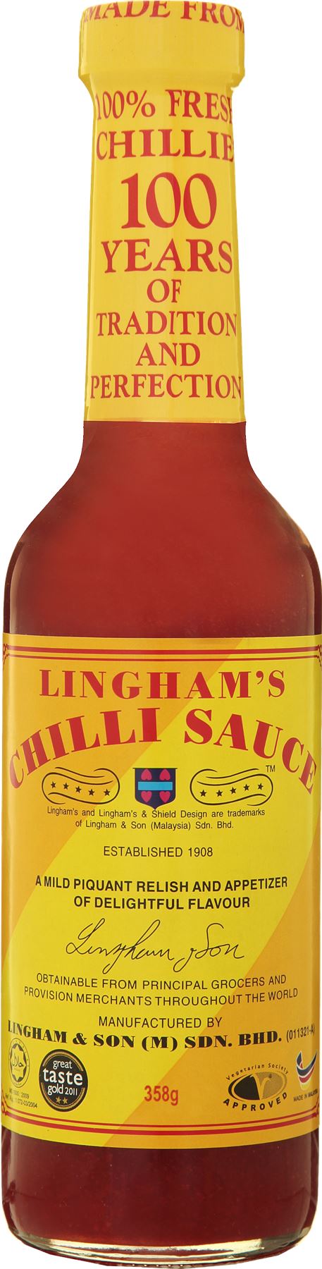 LINGHAM'S Chilli Sauce 358g - 1 Case