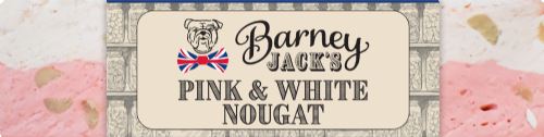 BARNEY JACK'S Pink & White Nougat Bar 110g