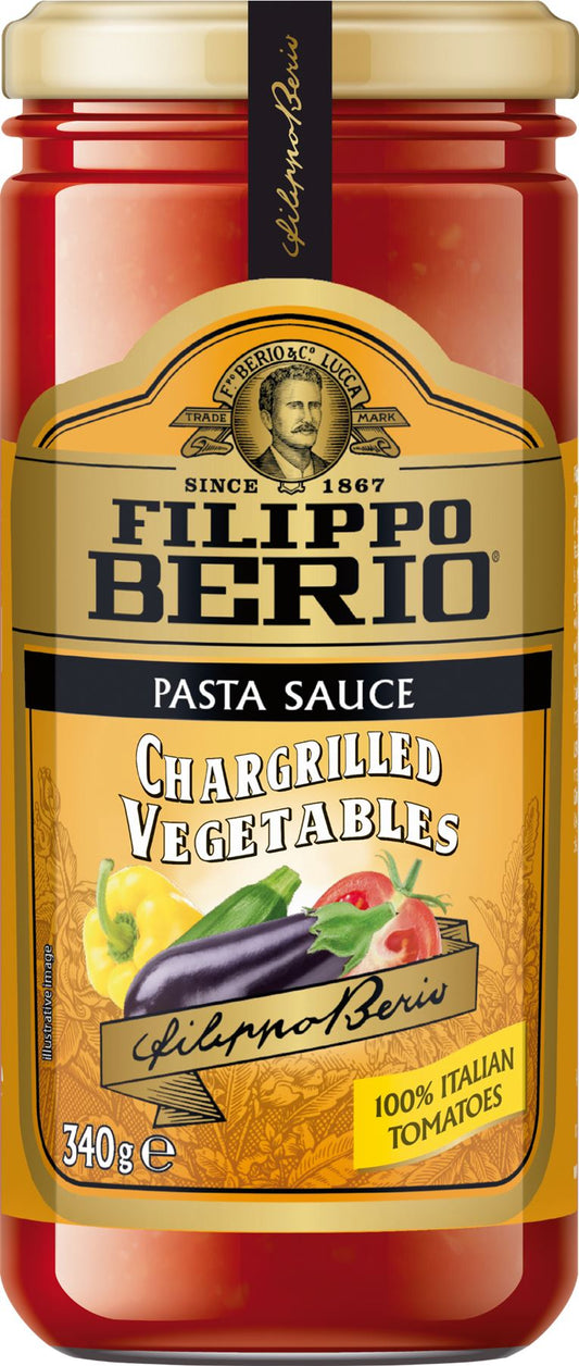 FILIPPO BERIO Chargrilled Vegetables Pasta Sauce 340g - 1 Case