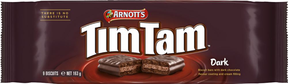 ARNOTT'S Tim Tam Dark Biscuits 163g - 1 Case