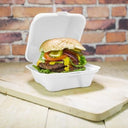 Nourish Moulded Fibre Burger Box Standard 6x6" (Case of 1)