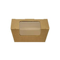 Microflute Kraft Window Hot Food Box 6x5"