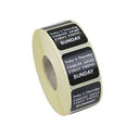 Use By Day Sunday Label Black