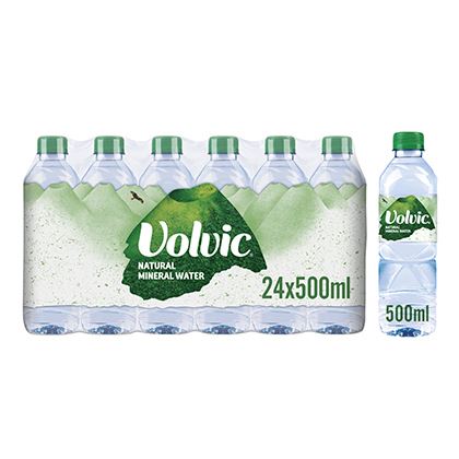 Volvic Natural Bottled Mineral Still Water Multipack 500ml