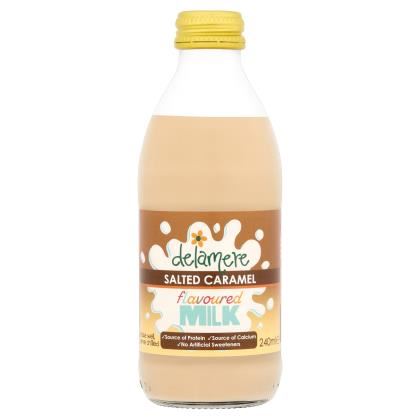 Delamere Dairy Salted Caramel Flavoured Milk Glass
