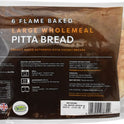 LEICESTER BAKERY 6 Wholemeal Pitta Breads - 1 Case