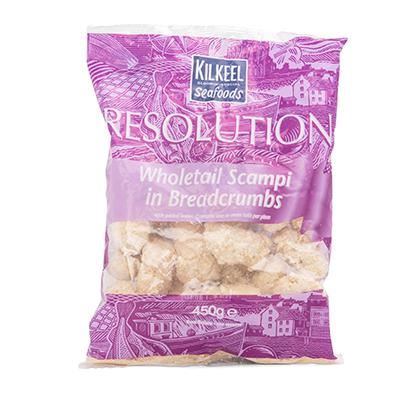 Resolution Wholetail Scampi In Breadcrumbs (Case of 10)