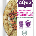 AL'FEZ Flame Baked Lebanese Style Flatbreads with Herby Za'atar 180g - 1 Case