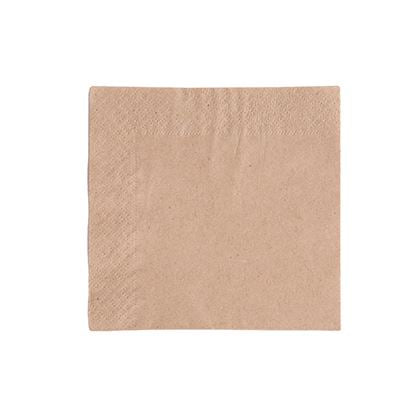 Kraft Cocktail Napkin 2ply 24cm