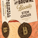 BAKEWELL AND BROWNE Stem Ginger Biscuits 150g