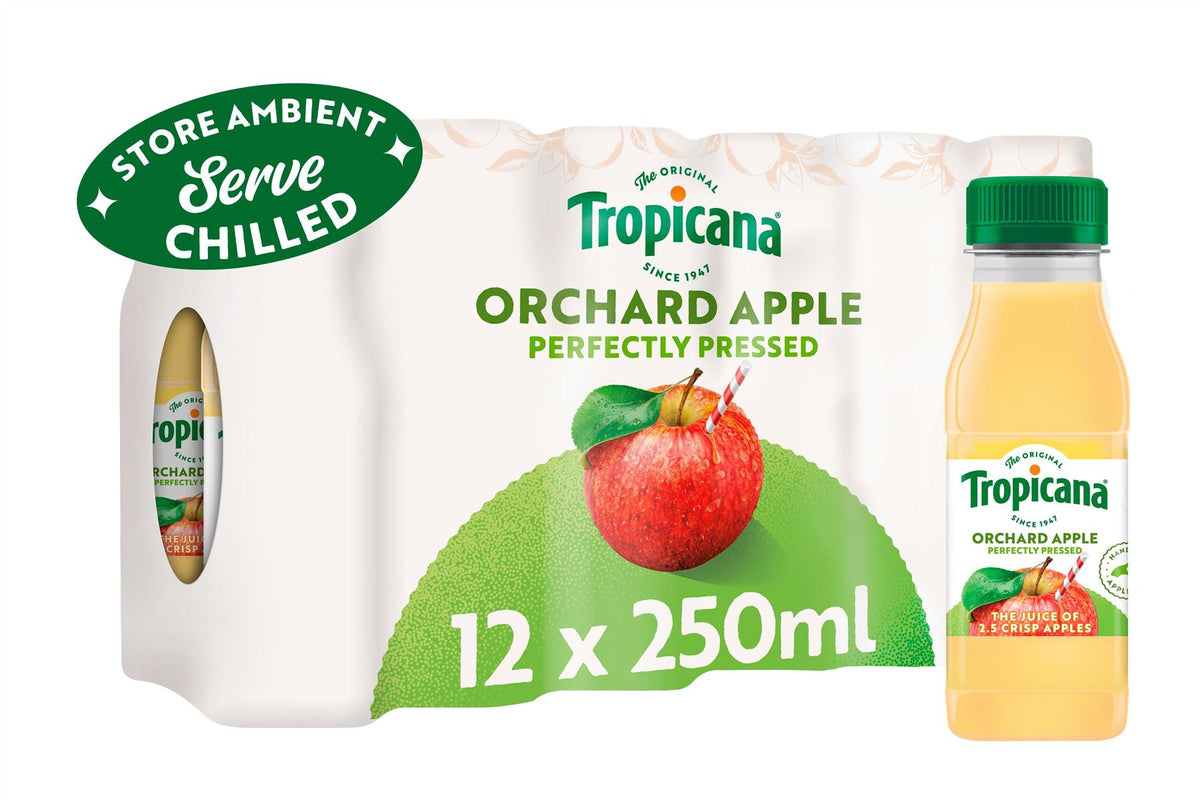 Tropicana Apple Juice Ambient 12x250ml