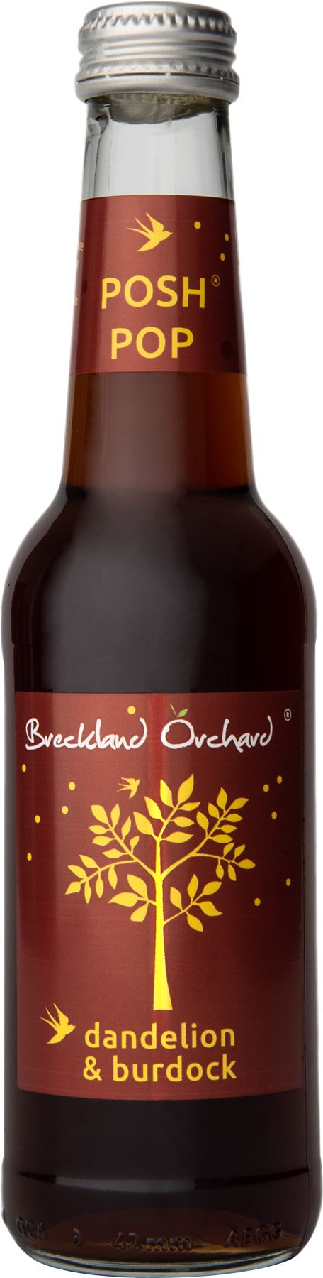 BRECKLAND ORCHARD Posh Pop - Dandelion & Burdock 275ml - 1 Case