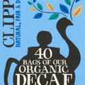 CLIPPER 40 Organic Decaf Teabags 116g - 1 Case