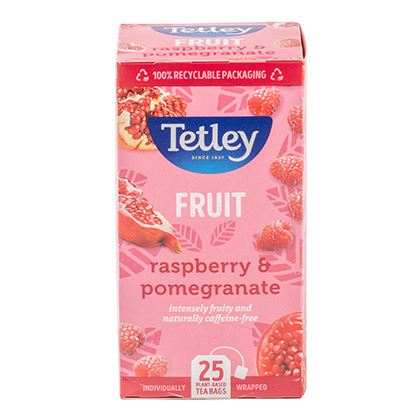 Tetley Raspberry & Pomegranate String & Tag Envelope