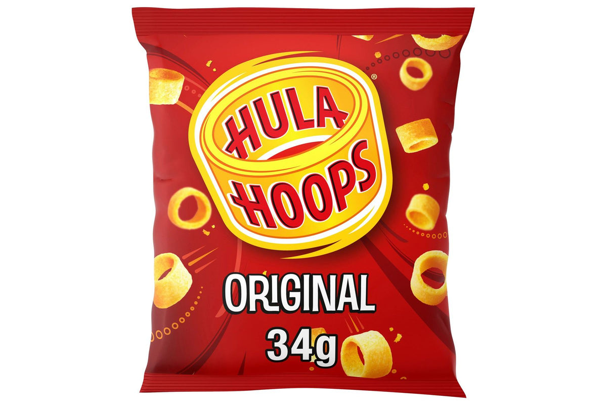 Hula Hoops Original Crisps 34g (Case of 32)