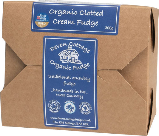 DEVON COTTAGE Organic Clotted Cream Fudge - Box 300g - 1 Case