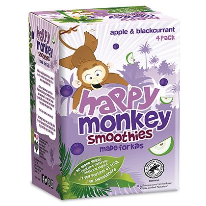 Happy Monkey Apple & Blackcurrant Smoothie