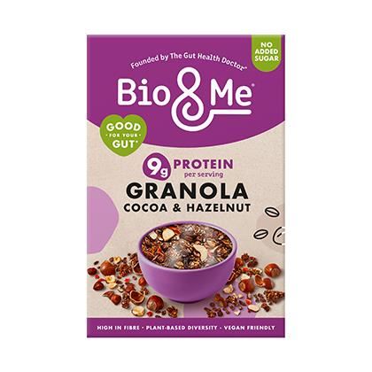 Bio&Me Cocoa & Hazelnut Protein Boosted Gut-Loving Granola (Case of 5)