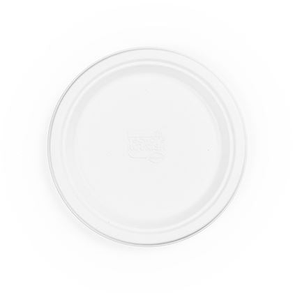 Nourish Moulded Fibre White Plate 9" (Case of 1)
