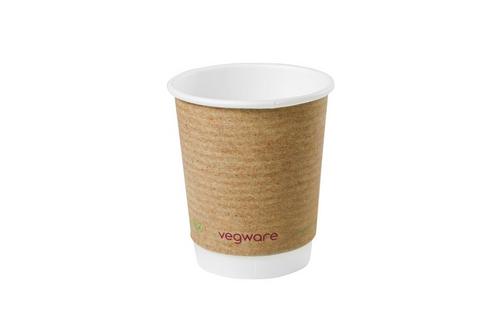 Vegware Kraft Double Walled Cups 8oz/230ml